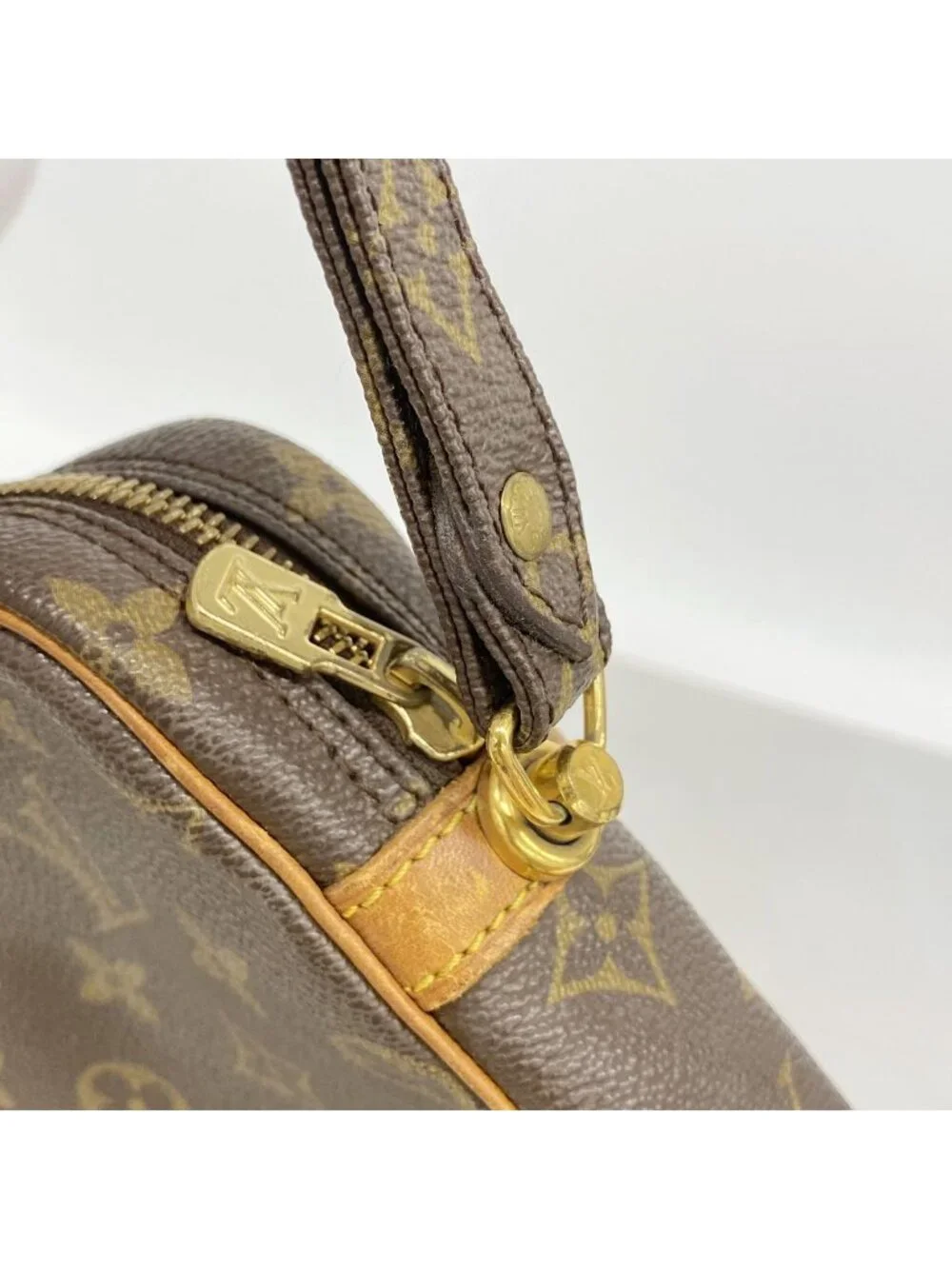 Louis Vuitton Clutch Monogram Marly Dragonne GM Brown